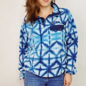 Patagonia shibori synchilla fleece pullover